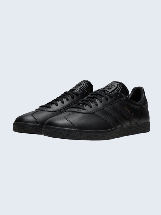 adidas Other - Adidas Men’s Gazelle Leather Sneakers Black/Gold Accent Size-10 NWT